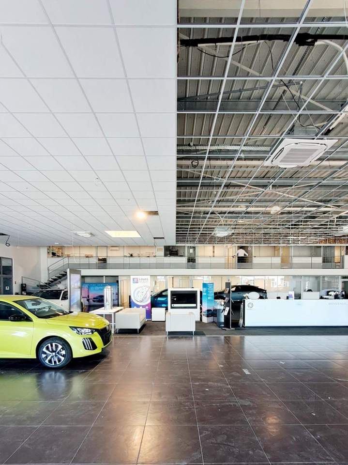 Réalisation de plafonds suspendus en plaques de plâtre Agen